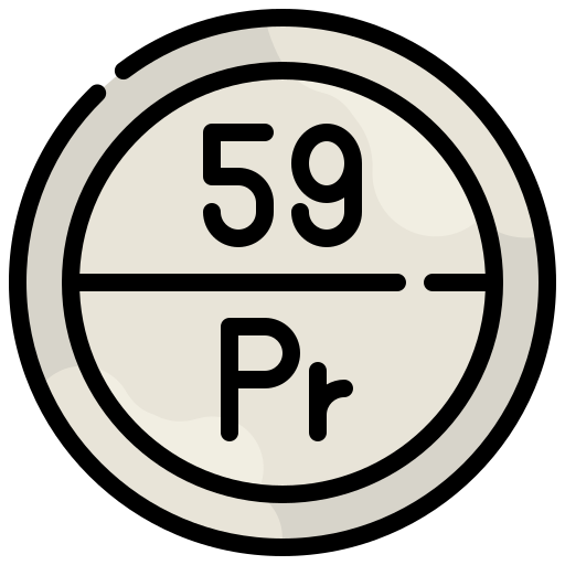 Praseodymium Generic Outline Color icon