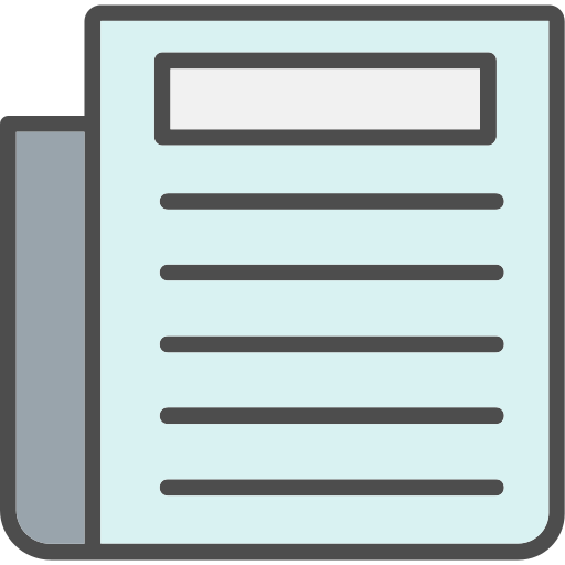 News paper Generic Outline Color icon