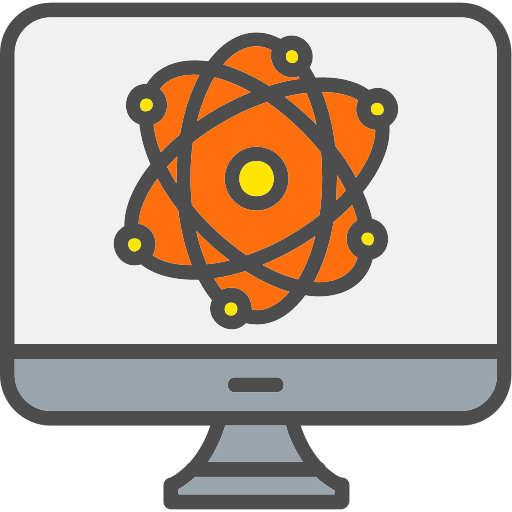 Atom Generic Outline Color icon
