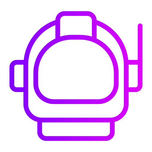 宇宙飛行士のヘルメット Generic Gradient icon
