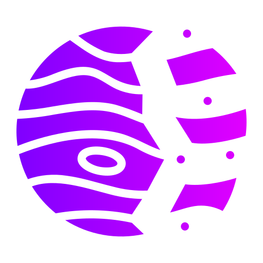 Destroyed planet Generic Flat Gradient icon