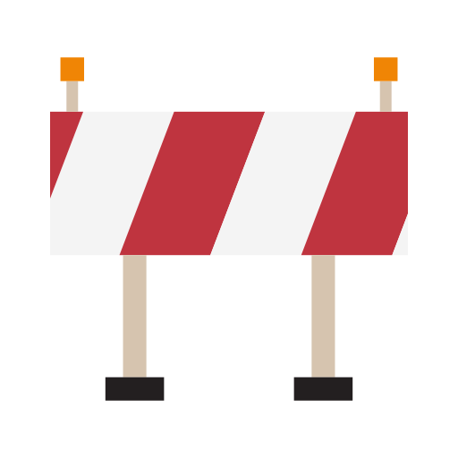 道路封鎖 Generic Flat icon