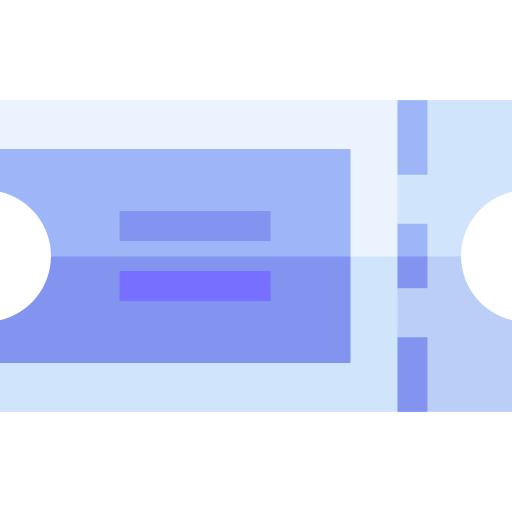 チケット Basic Straight Flat icon