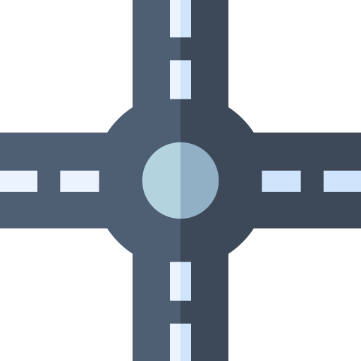 rotonda Basic Straight Flat icono