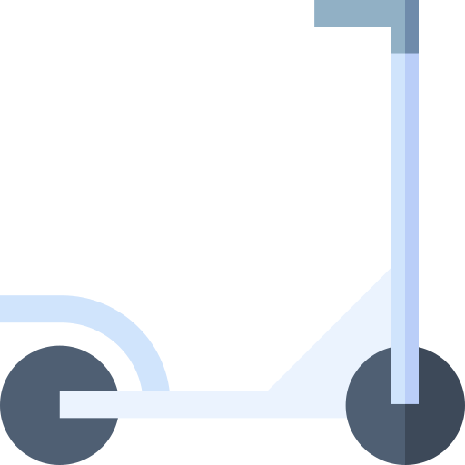 kick-scooter Basic Straight Flat icoon