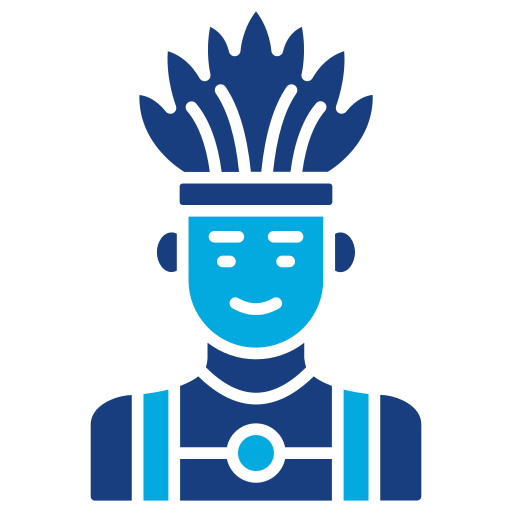 ネイティブインディアン Generic Blue icon