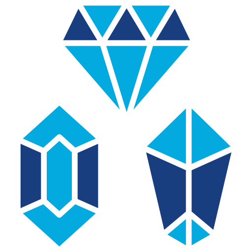 piedras preciosas Generic Blue icono