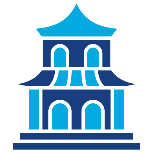 Pagoda Generic Blue icon
