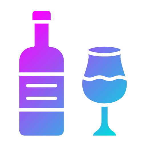 garrafa de vinho Generic Flat Gradient Ícone