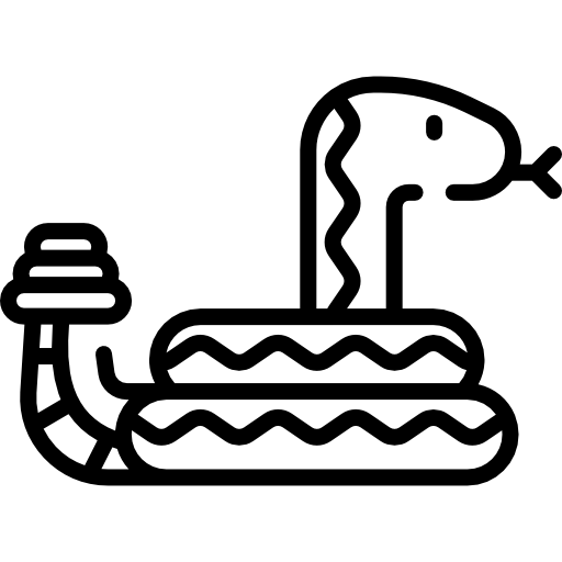 schlange Kawaii Lineal icon