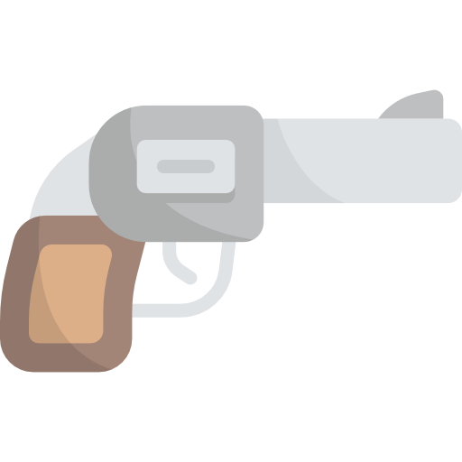 pistola Kawaii Flat icona