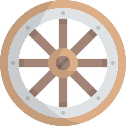 Wheel Kawaii Flat icon