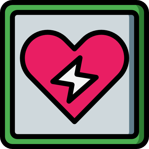 defibrillator Basic Miscellany Lineal Color icon
