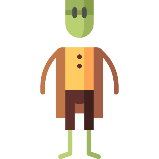 frankenstein Puppet Characters Flat icon