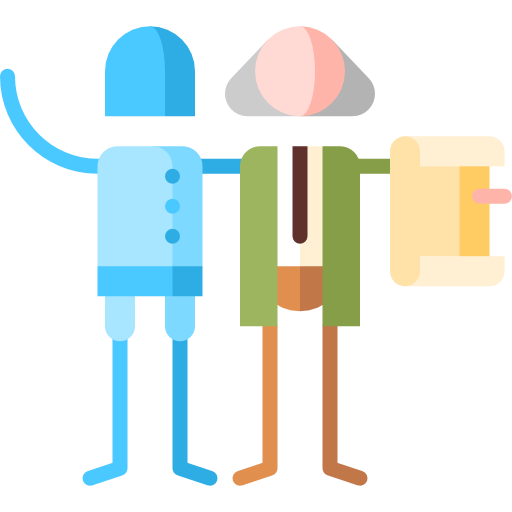 ロボット工学の法則 Puppet Characters Flat icon