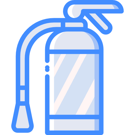 Fire extinguisher Basic Miscellany Blue icon