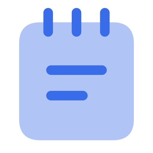 노트 Generic Blue icon
