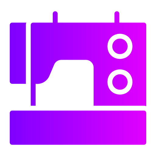 máquina de coser Generic Flat Gradient icono