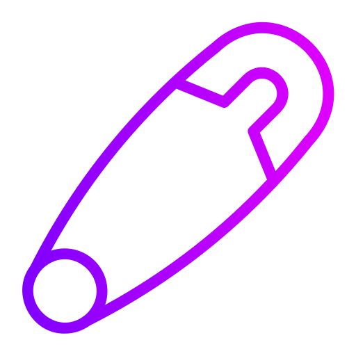 Safety pin Generic Gradient icon