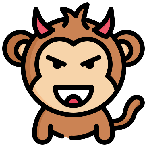 Demon Generic Outline Color icon