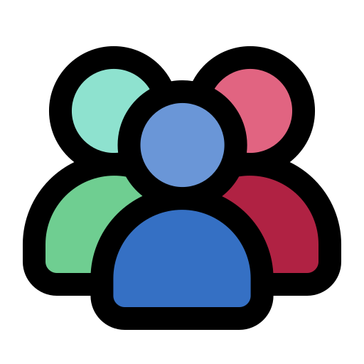 그룹 Generic Outline Color icon