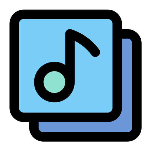 Playlist folder Generic Outline Color icon