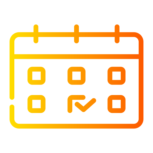 calendrier Generic Gradient Icône