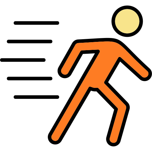 달리는 Generic Outline Color icon