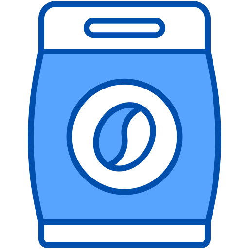 Coffee bag Generic Blue icon