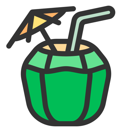 bevanda al cocco Generic Outline Color icona