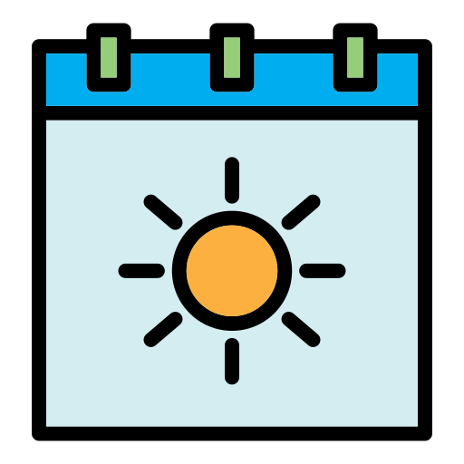 Summertime Generic Outline Color icon