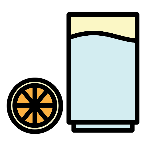 zumo de naranja Generic Outline Color icono