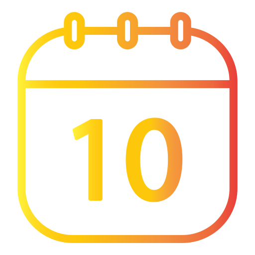 カレンダーの日付 Generic Gradient icon