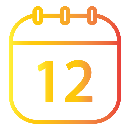 Calendar date Generic Gradient icon