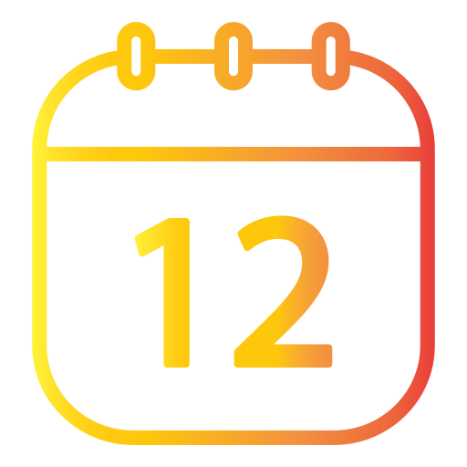 data del calendario Generic Gradient icona
