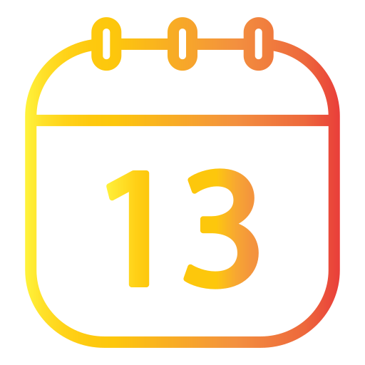 fecha del calendario Generic Gradient icono