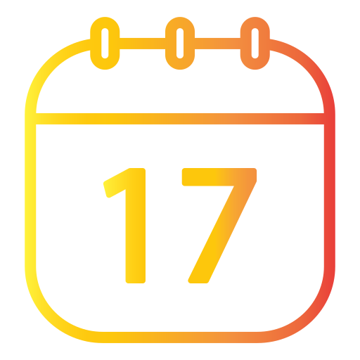 data del calendario Generic Gradient icona