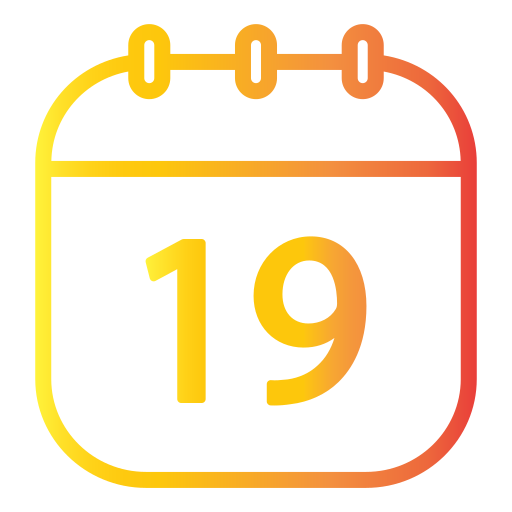 kalender datum Generic Gradient icoon