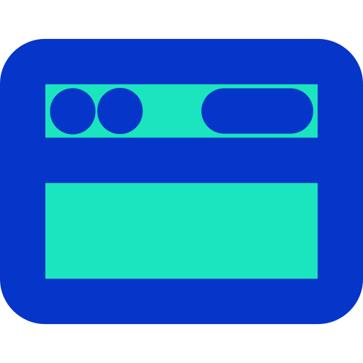 Browser Generic Outline Color icon