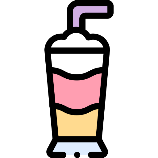 milchshake Detailed Rounded Lineal color icon
