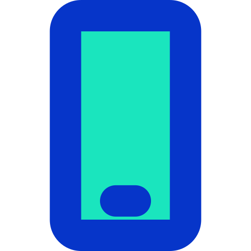 teléfono inteligente Generic Outline Color icono