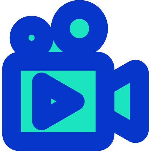 grabación de vídeo Generic Outline Color icono