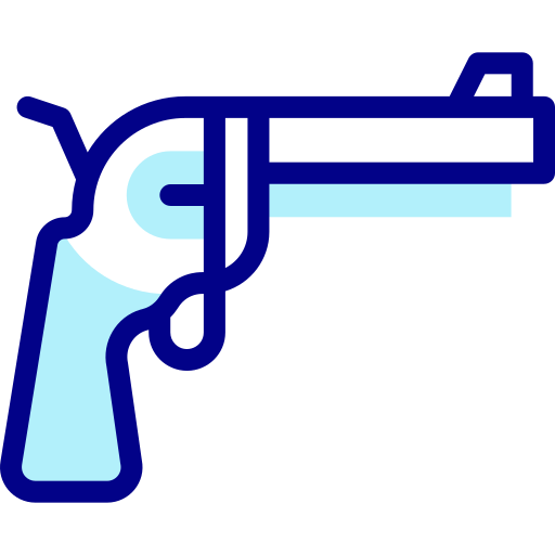 Revolver Detailed Mixed Lineal color icon