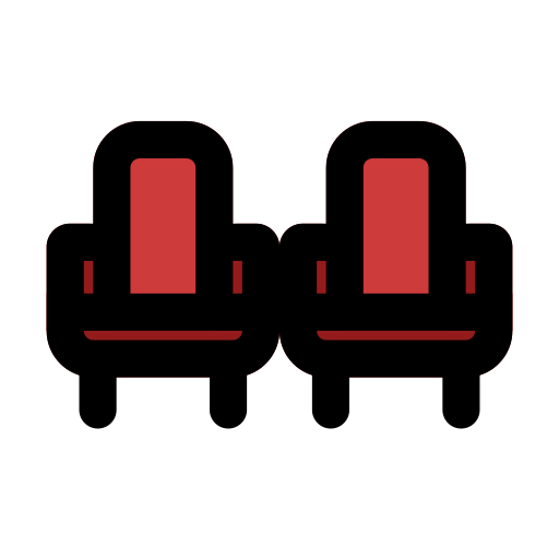 Cinema seat Generic Outline Color icon