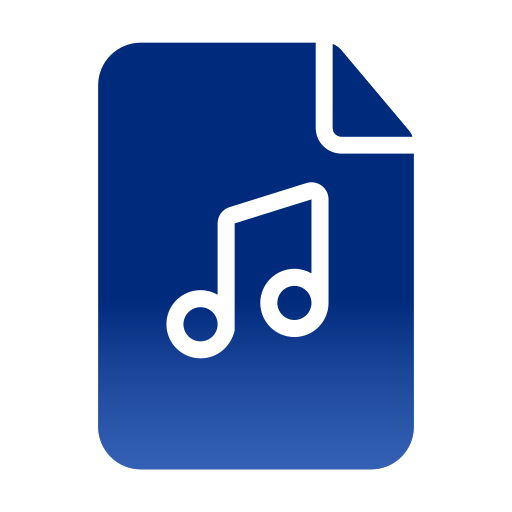 fichier audio Generic Flat Gradient Icône