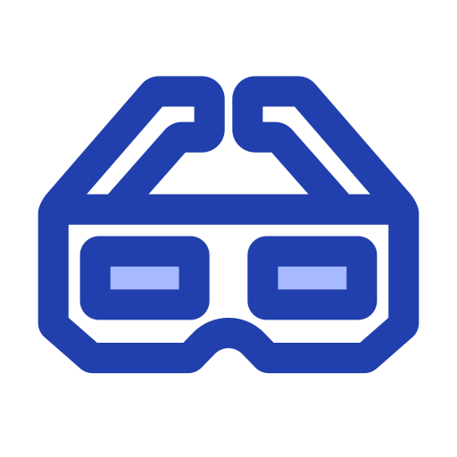 occhiali 3d Generic Blue icona
