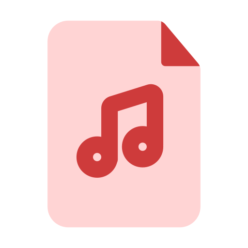 fichier audio Generic Flat Icône