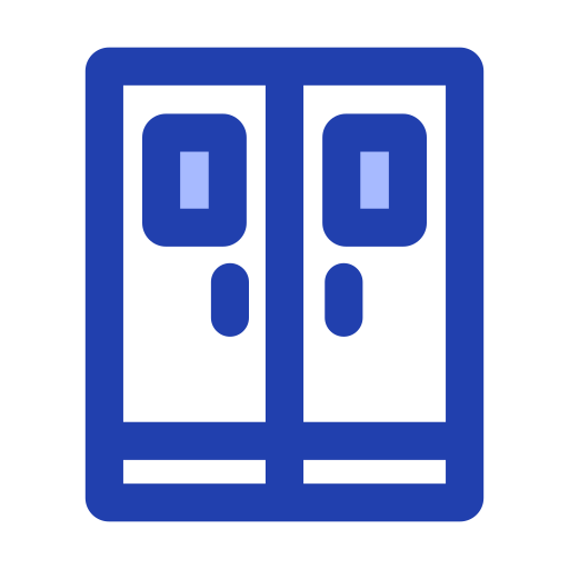Cinema doors Generic Blue icon