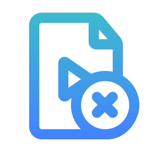Corrupted file Generic Gradient icon