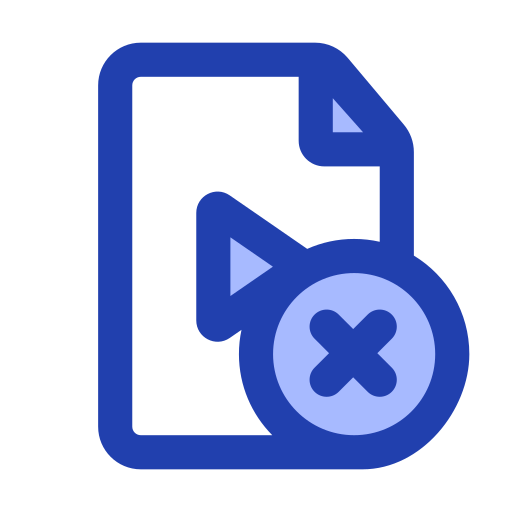 Corrupted file Generic Blue icon